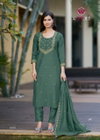Sajani By Woodee Soft Maslin Top With Bottom Dupatta Wholesale Clothing Dustributors In India